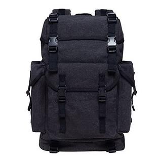 Only-bags.store Leinwand großen Rucksack, Vintage Jagd Rucksack Wandern Rucksack mit 15-Zoll-Laptop-Fach für  