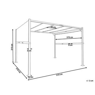 Beliani Tonnelle de jardin en Polyester Moderne PARGA  