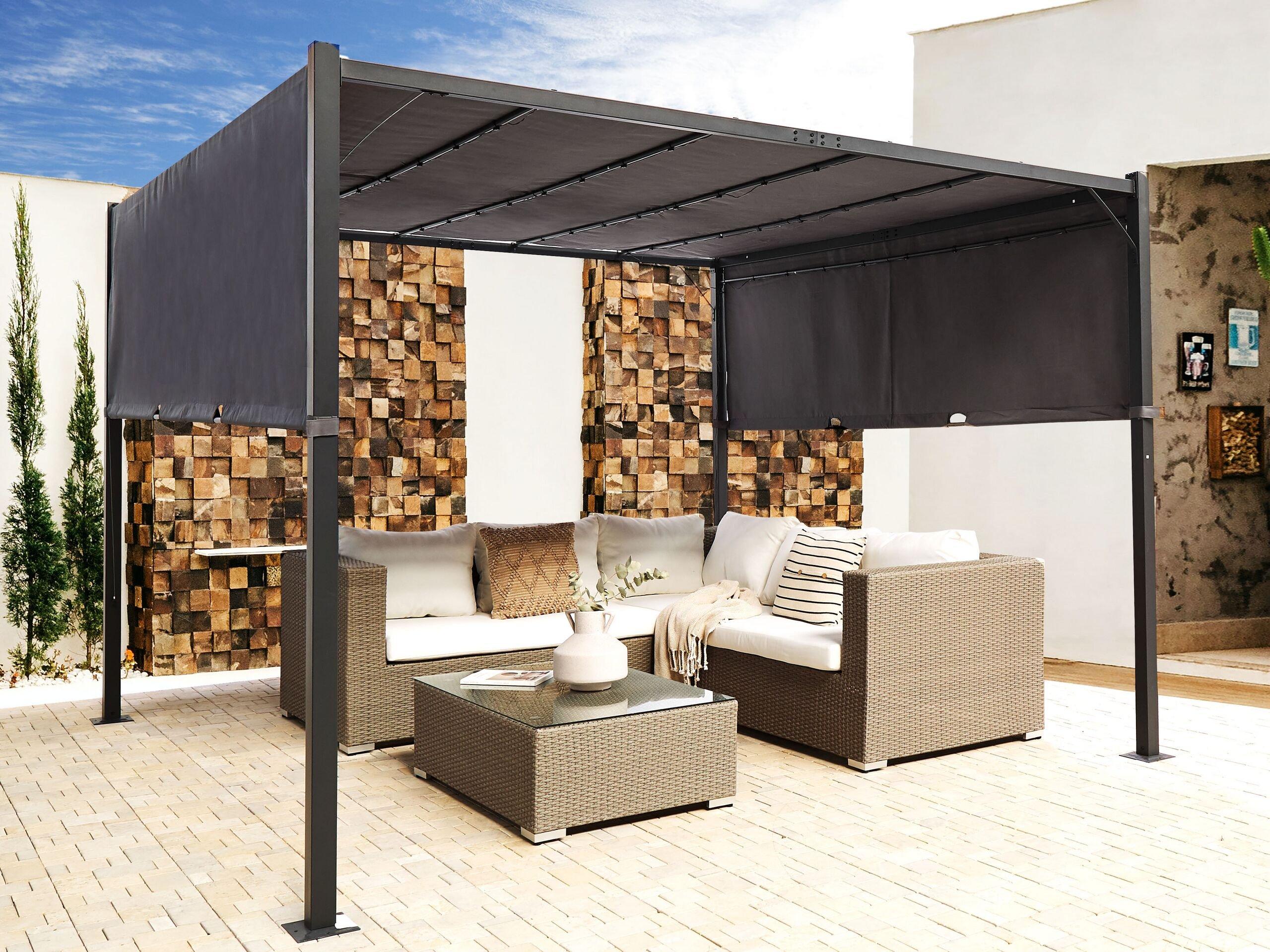 Beliani Pavillon aus Polyester Modern PARGA  