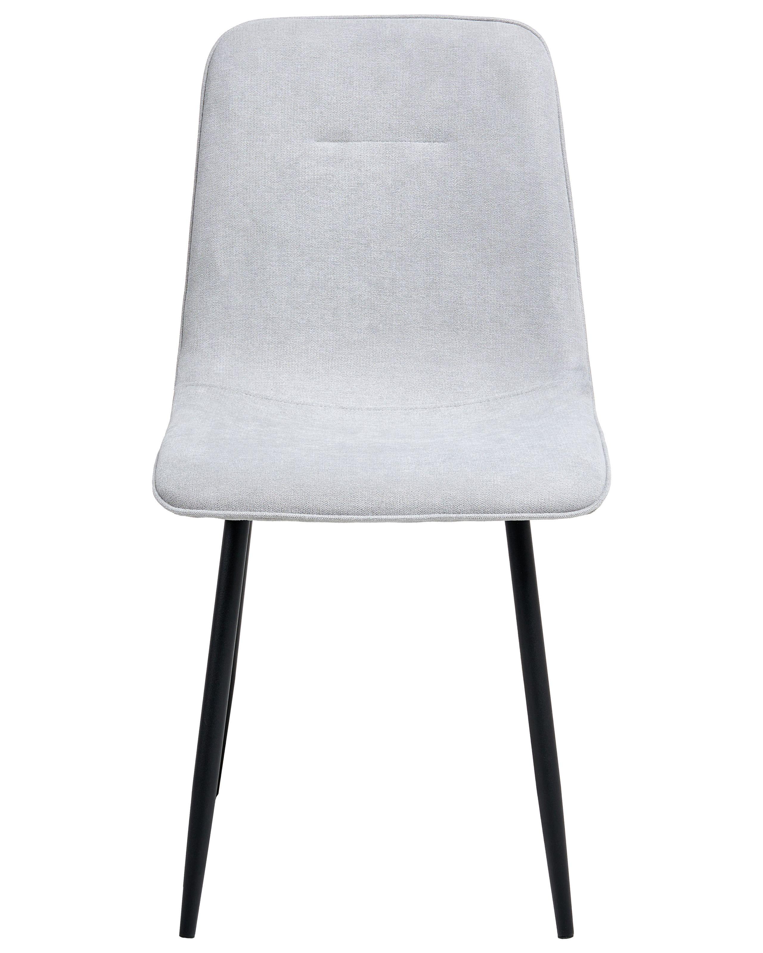 Beliani Lot de 4 chaises de salle à manger en Tissu Moderne TUSCOLA  