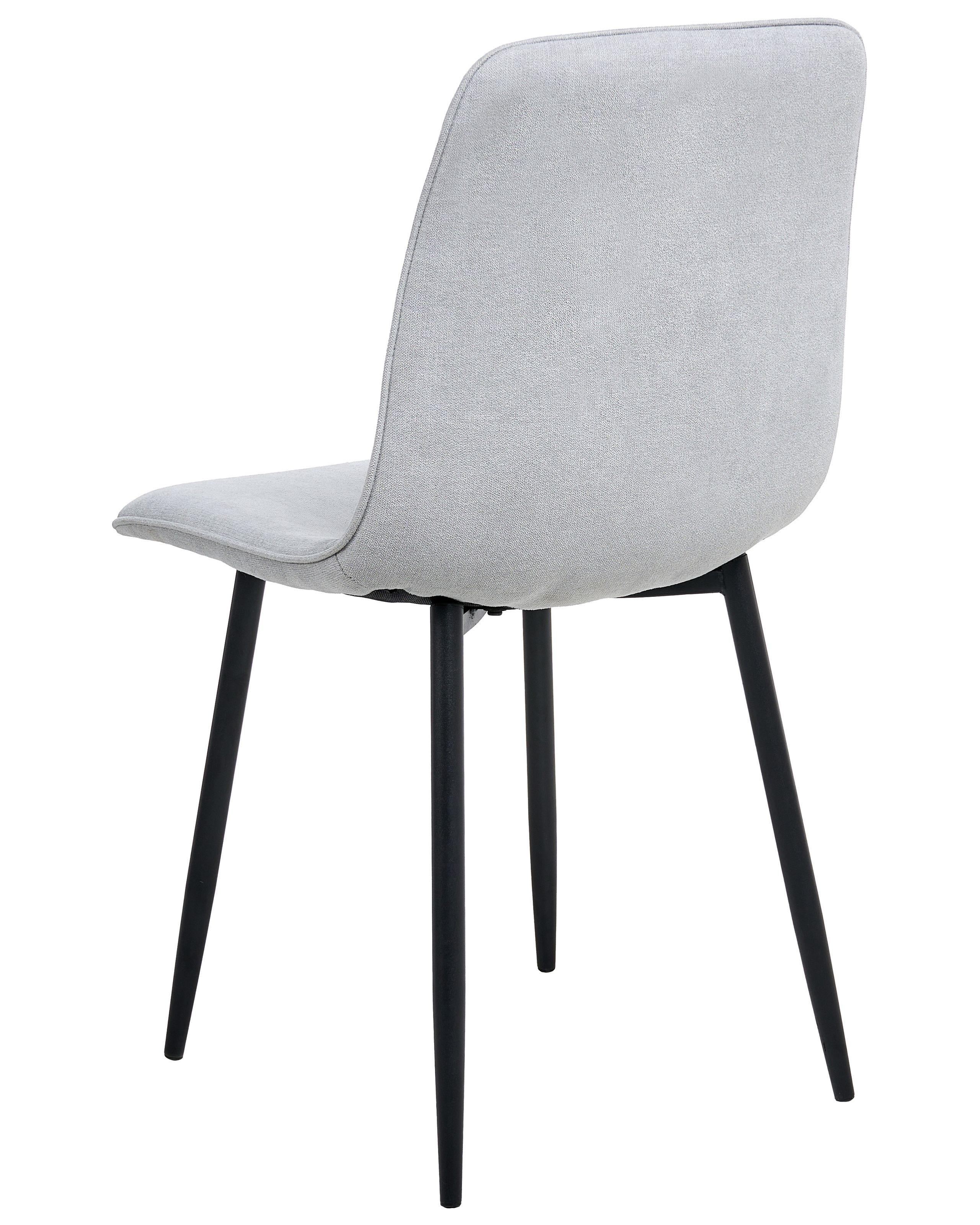 Beliani Lot de 4 chaises de salle à manger en Tissu Moderne TUSCOLA  