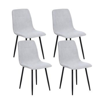 Lot de 4 chaises de salle à manger en Tissu Moderne TUSCOLA
