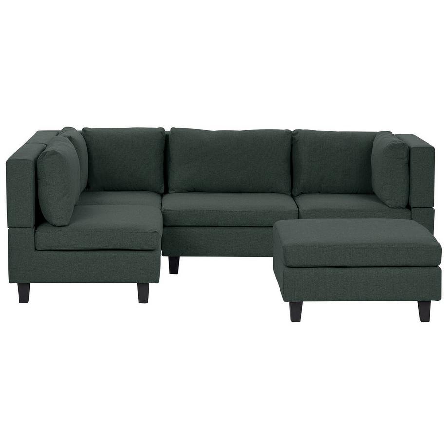 Canapé d'angle côté gauche avec ottoman en Tissu  UNSTAD