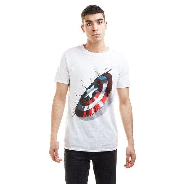 CAPTAIN AMERICA Shield Print Regular Fit T-Shirt  