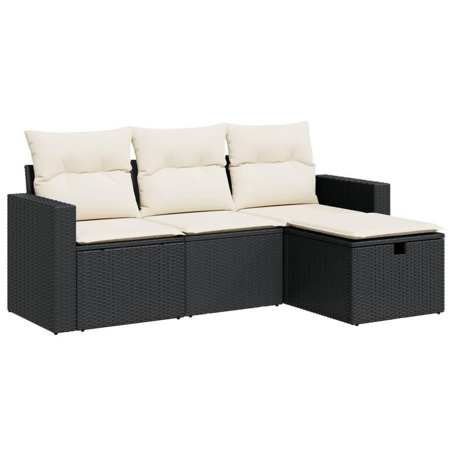 set di divani da giardino Polirattan