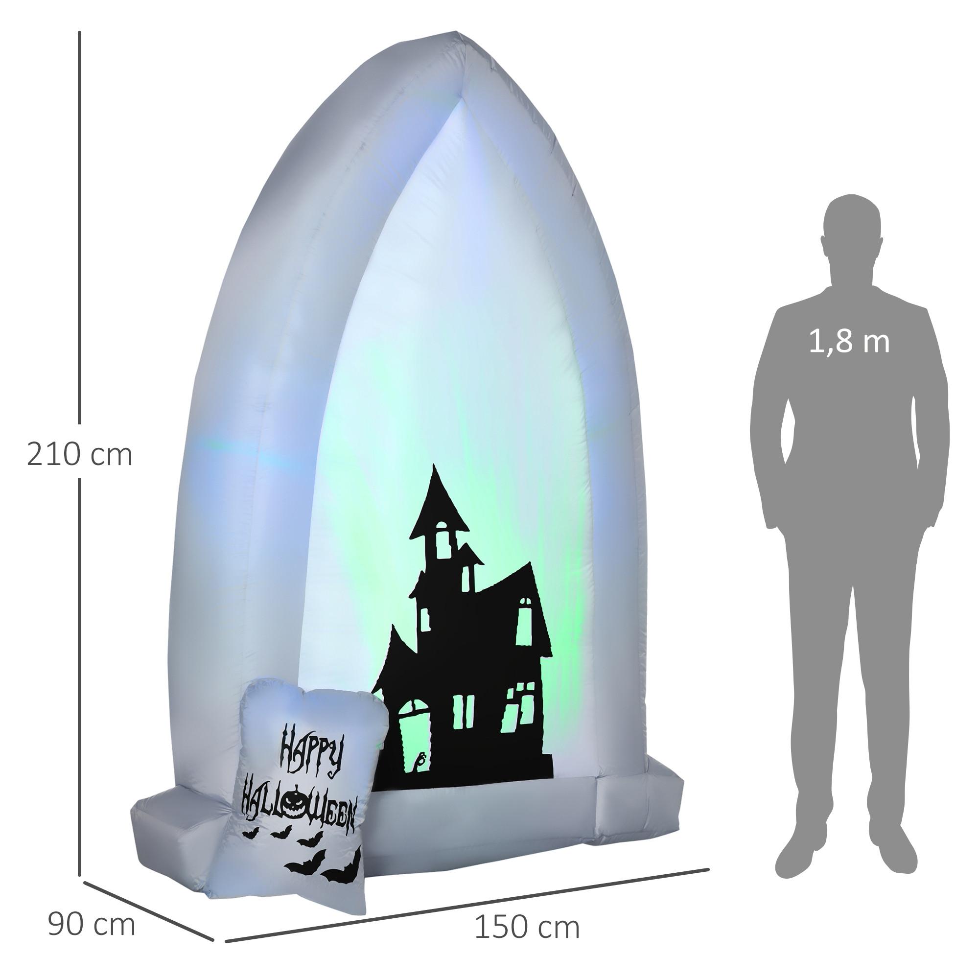 HOMCOM Aufblasbare Halloween-Dekoration  