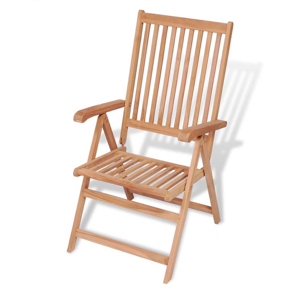 VidaXL sedia da giardino Teak riciclato  