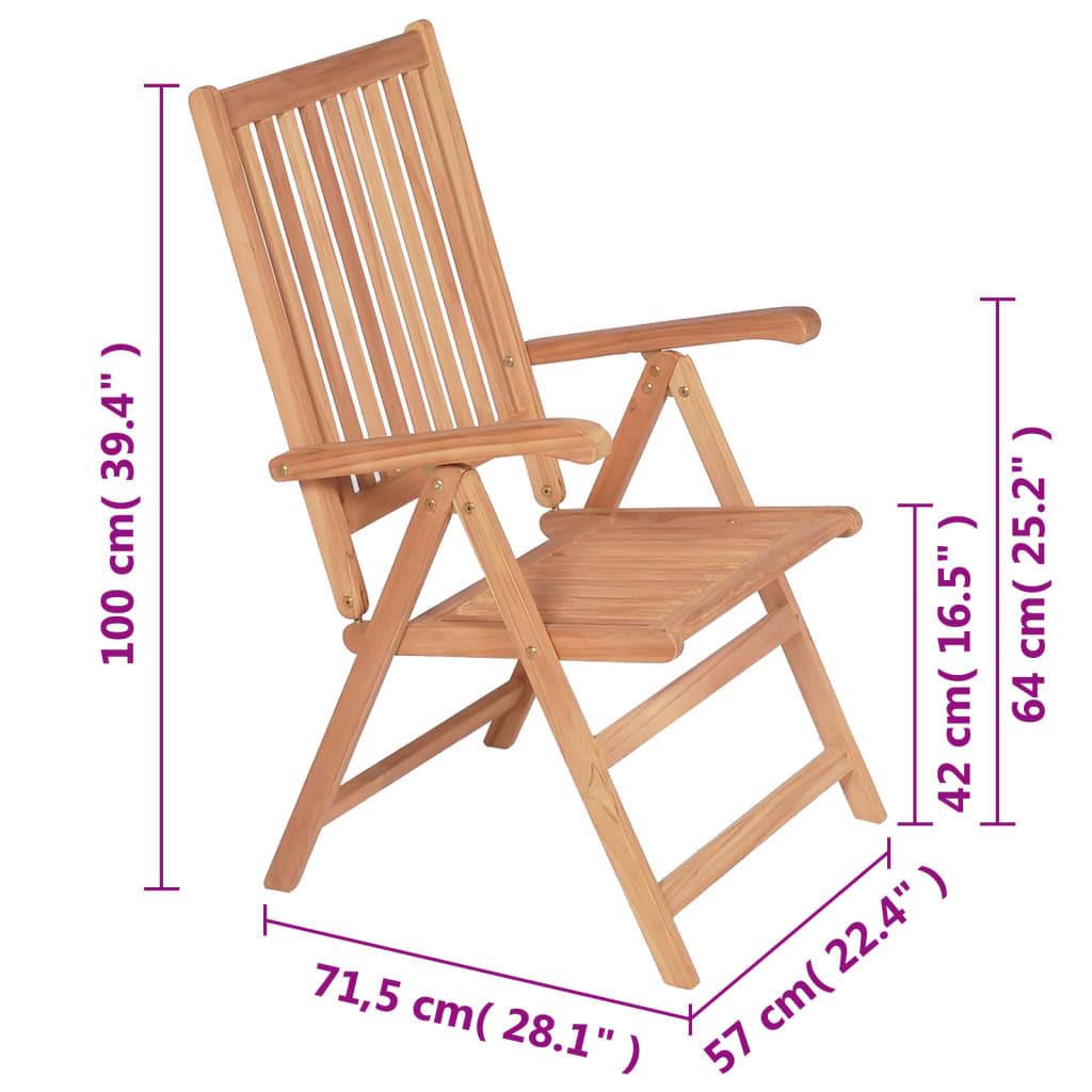 VidaXL Gartenstuhl teak  