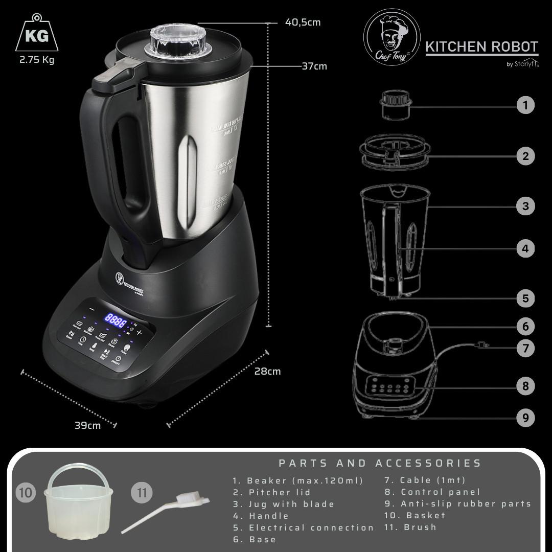 STARLYF Chef Tony Kitchen Robot - Küchenroboter  