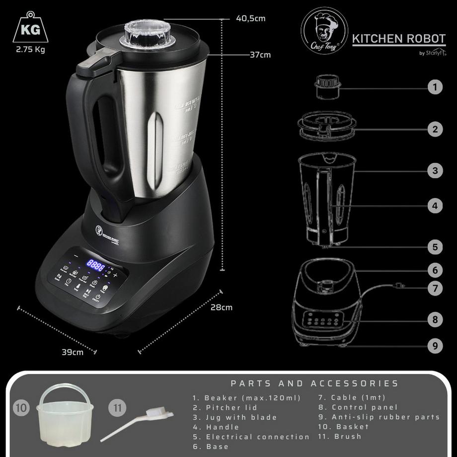 STARLYF Chef Tony Kitchen Robot - Robot da cucina  