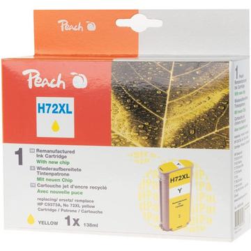 Tinte HP C9373A, 72XL yellow Plottertinte, 138ml