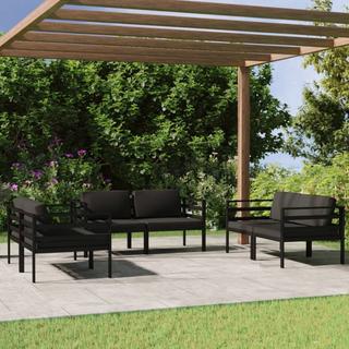 VidaXL set lounge giardino Alluminio  