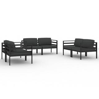 VidaXL set lounge giardino Alluminio  