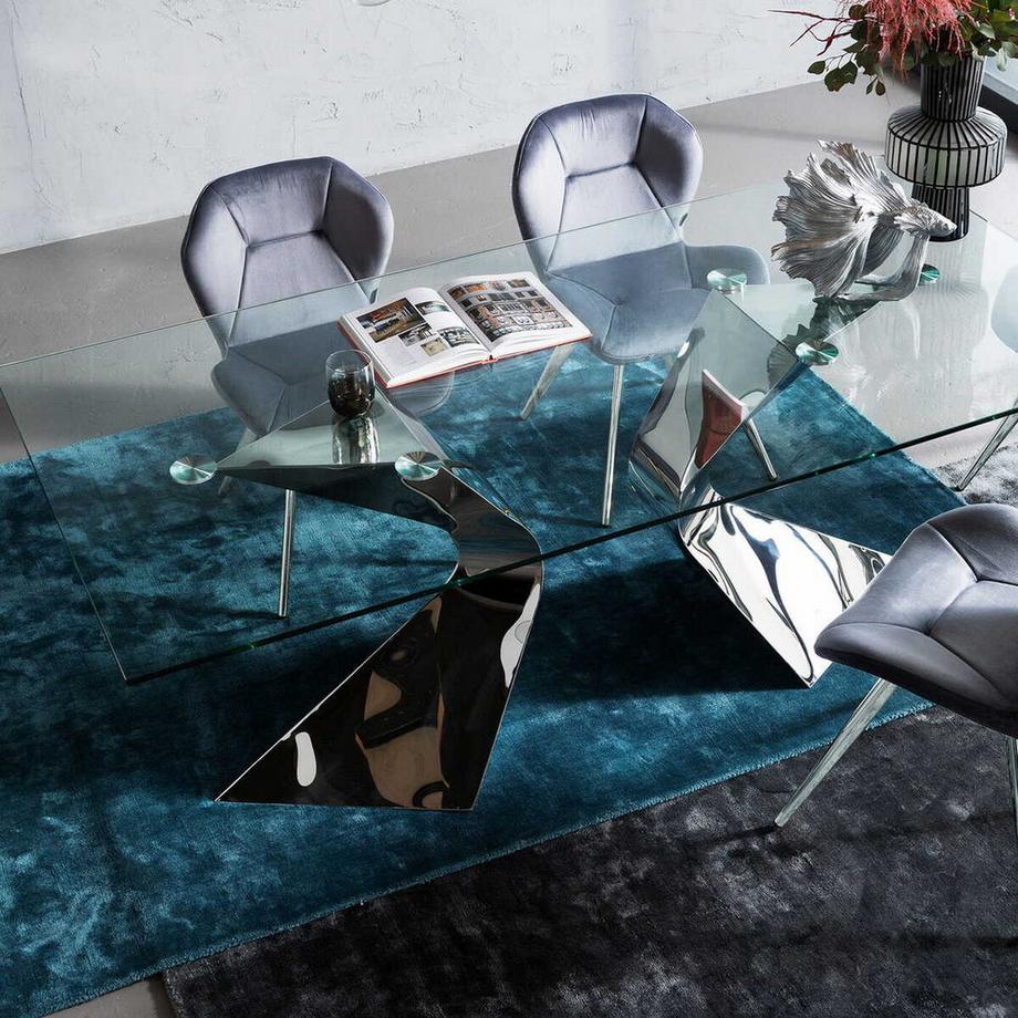 KARE Design Tisch Gloria Chrome 200x100cm  