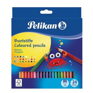 Pelikan PELIKAN Buntstifte dünn dreikant 700122 24 Farben  