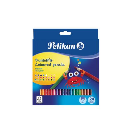 Pelikan PELIKAN Buntstifte dünn dreikant 700122 24 Farben  