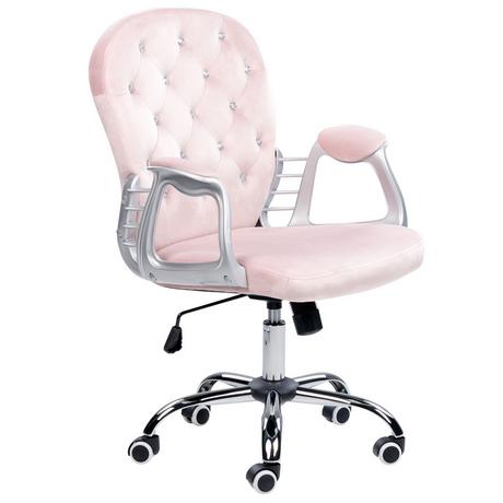 Beliani Chaise de bureau en Velours Glamour PRINCESS  