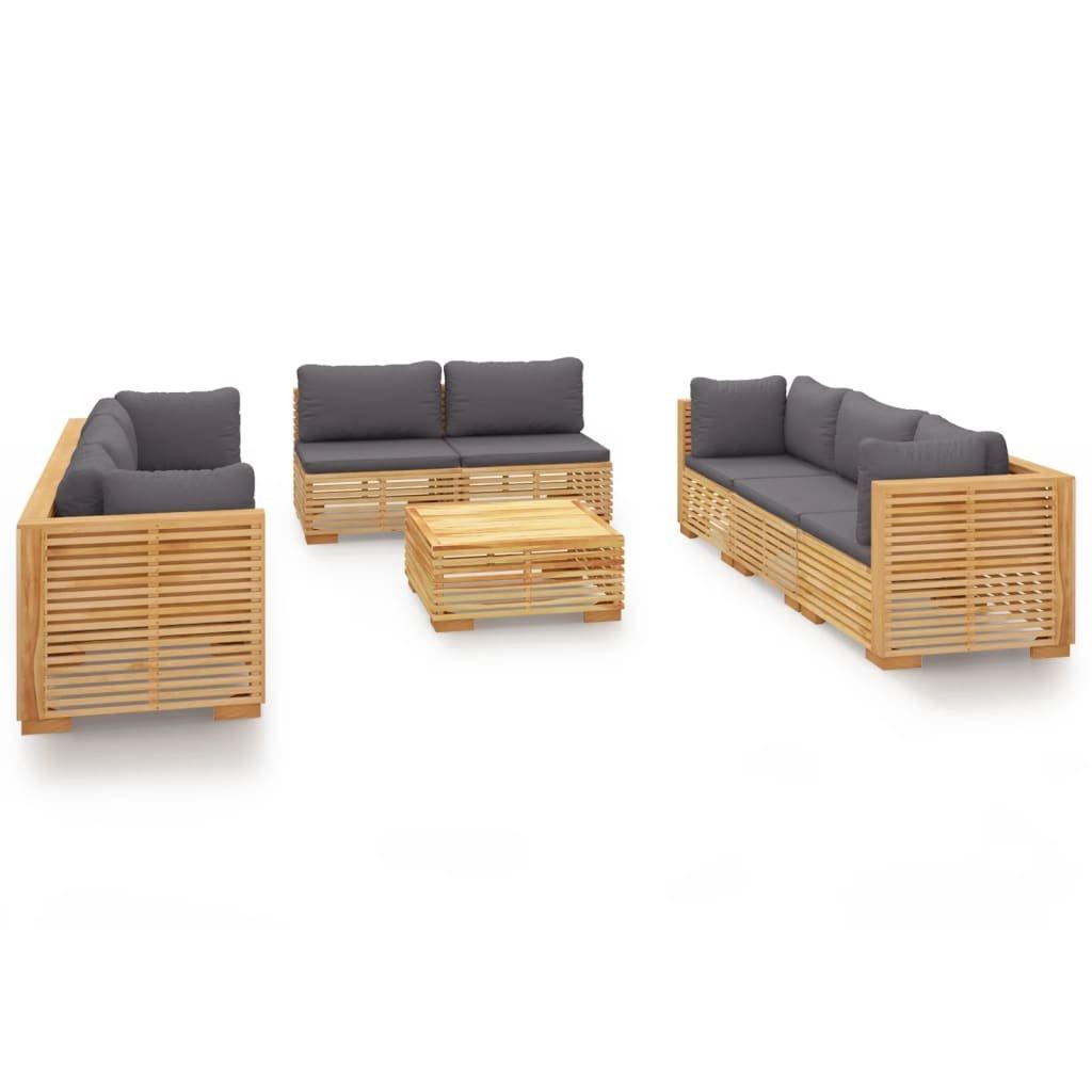 VidaXL set divani da giardino Teak riciclato  