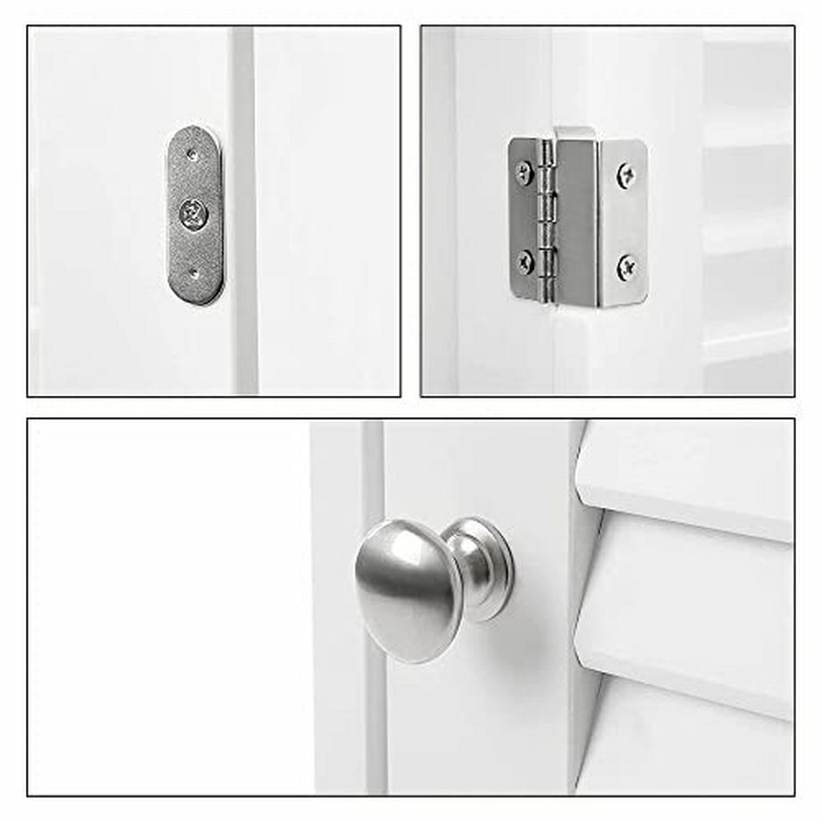 VASAGLE Badezimmerregal mit Tür aus MDF  