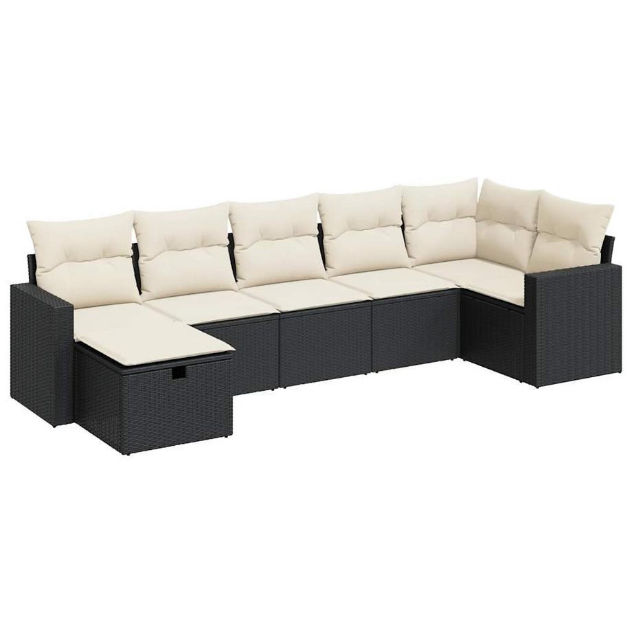 set di divani da giardino Polirattan