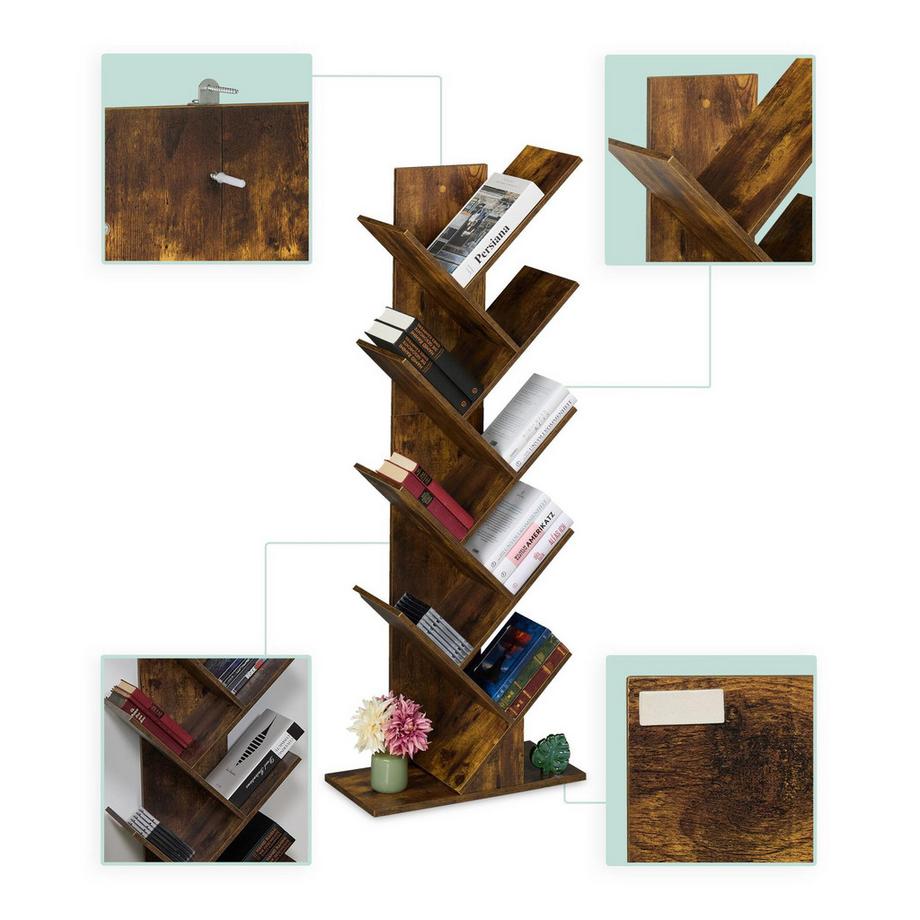 Northix Bücherregal 9 Ebenen  