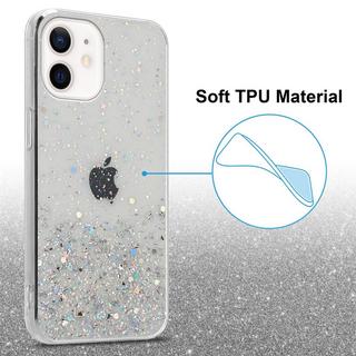 Cadorabo  Hülle für Apple iPhone 12 MINI TPU Silikon mit funkelnden Glitter 