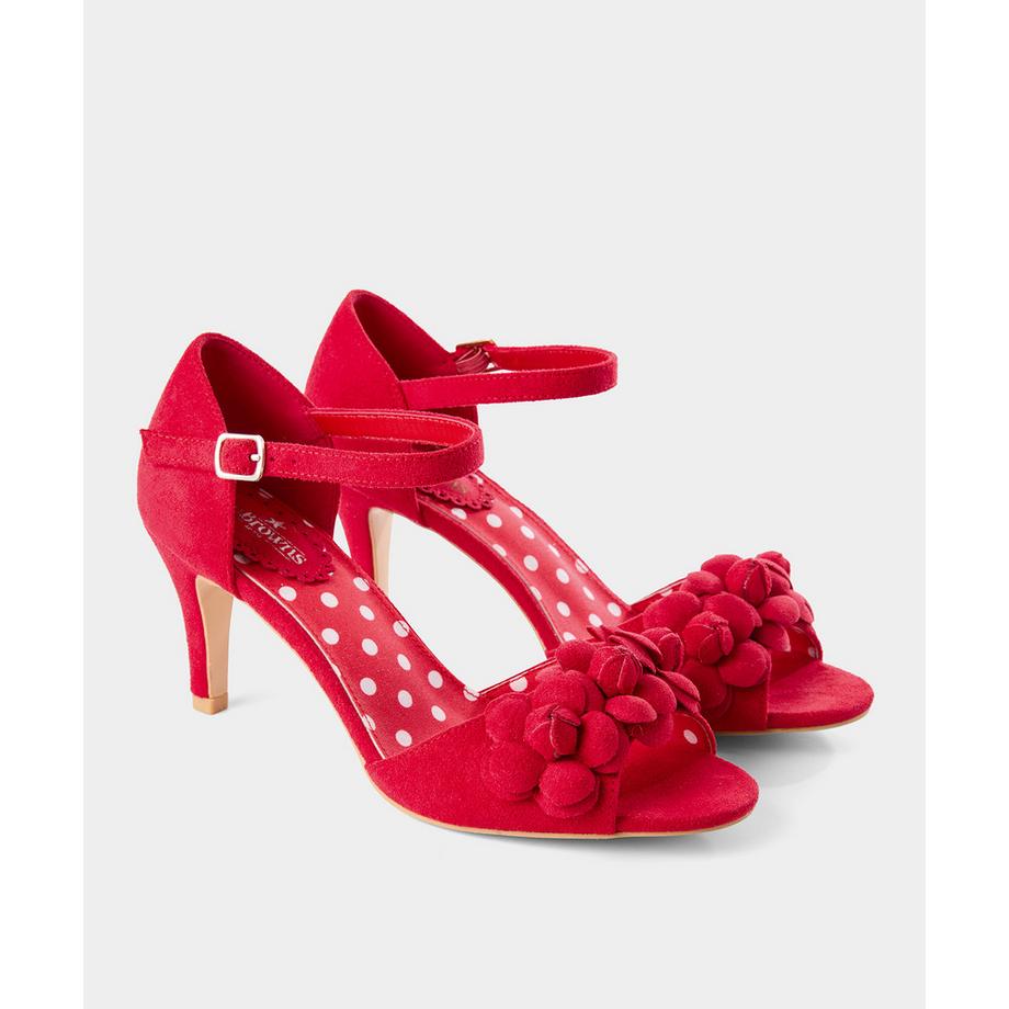 Joe Browns Chaussures à talon aiguille à bout ouvert avec fleurs 3D  