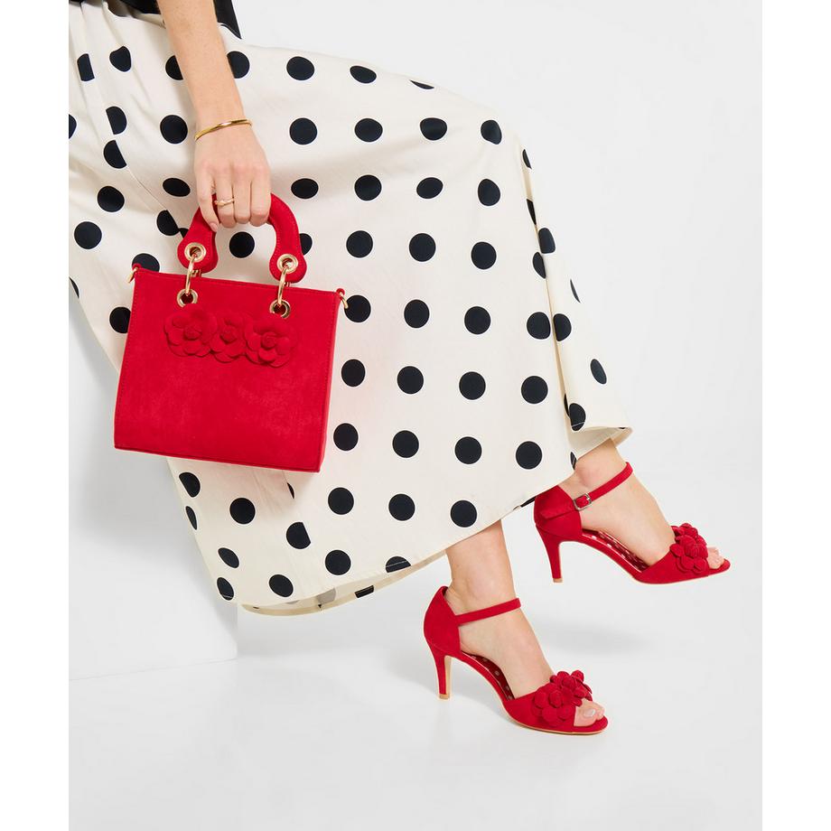 Joe Browns Chaussures à talon aiguille à bout ouvert avec fleurs 3D  