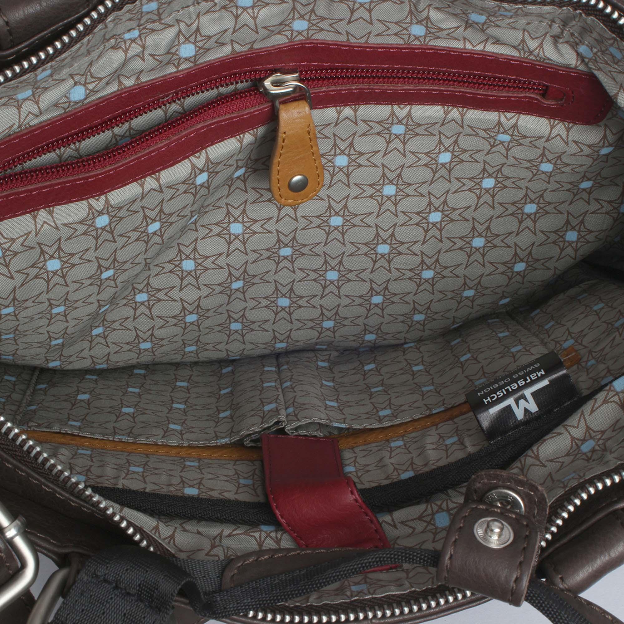 Margelisch Cedel 1 Borsa a Tracolla in Pelle  