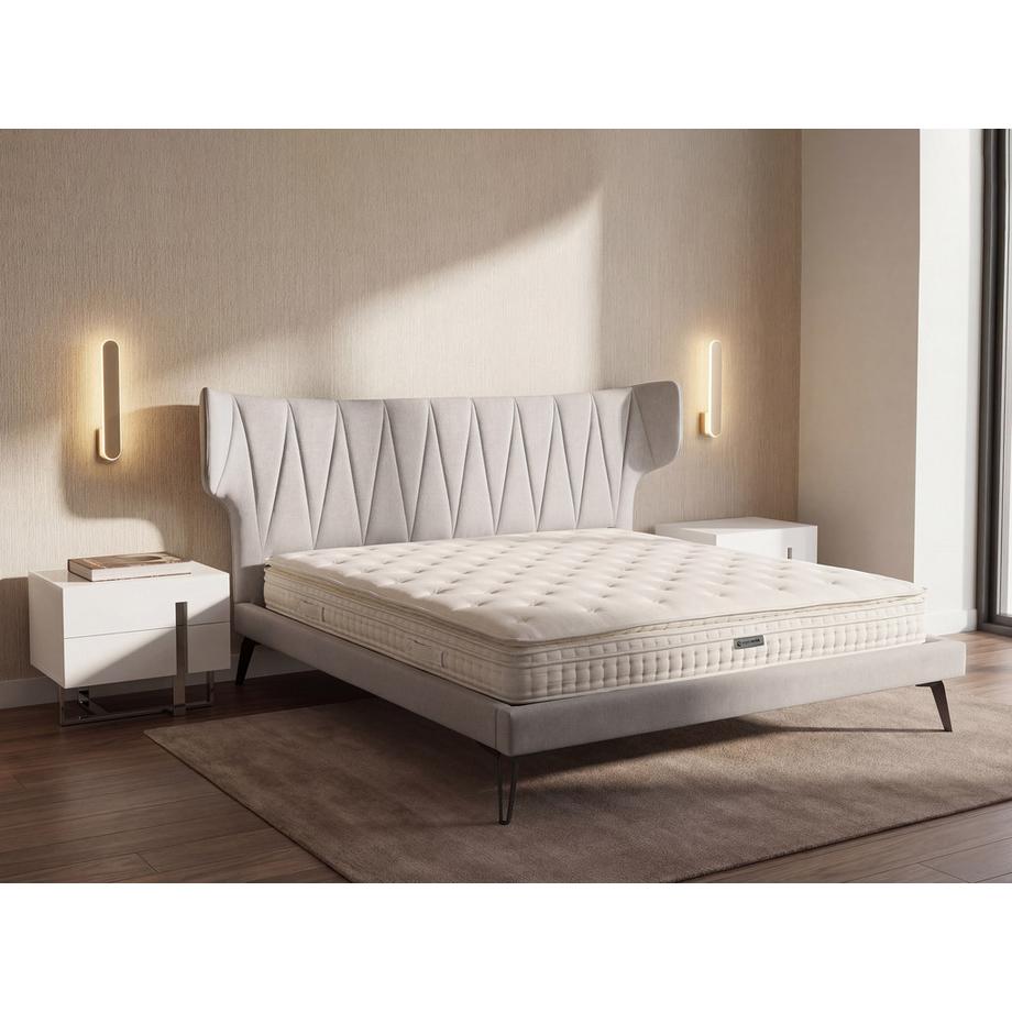 ANGEL CERDA Matelas hybride avec mini ressorts et ressorts ensachés 7 zones  