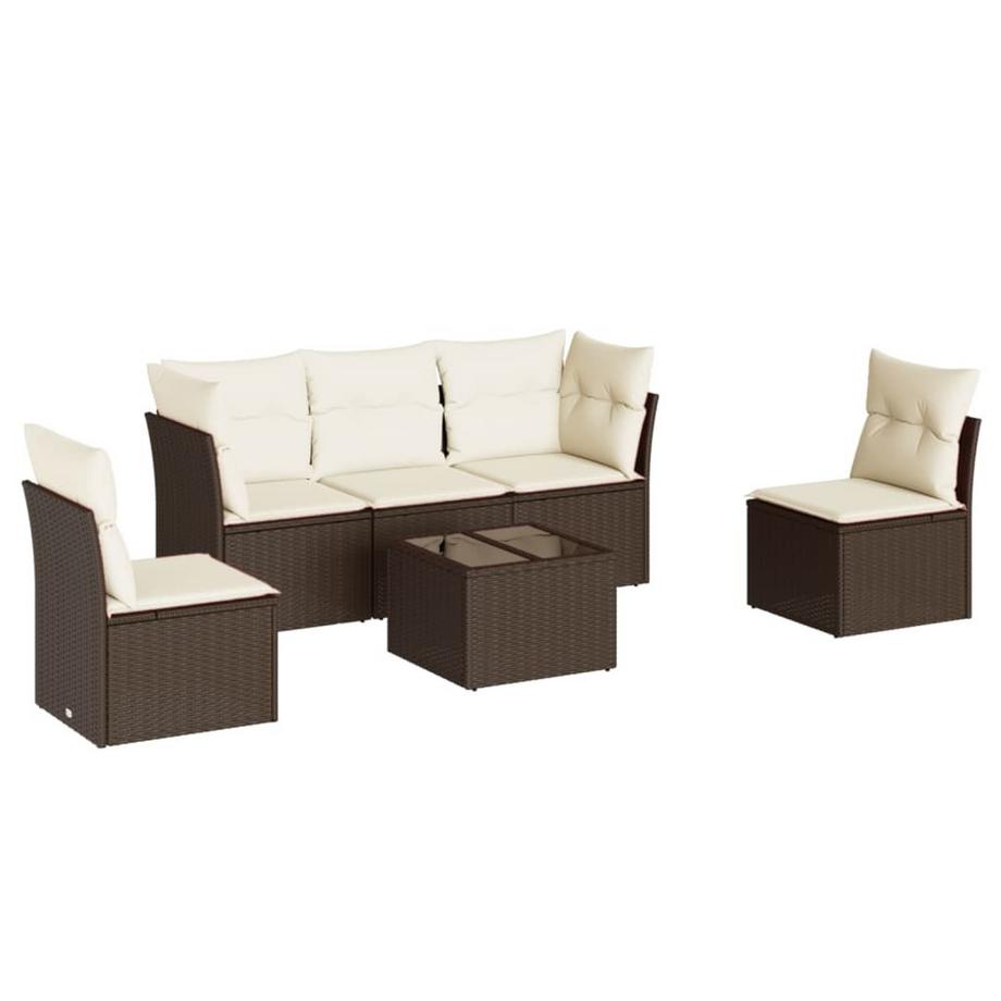 set divano da giardino Polirattan