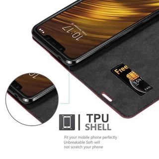 Cadorabo  Housse compatible avec Xiaomi Pocophone F1 - Coque de protection avec fermeture magnétique, fonction de support et compartiment pour carte 