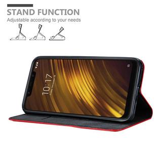 Cadorabo  Housse compatible avec Xiaomi Pocophone F1 - Coque de protection avec fermeture magnétique, fonction de support et compartiment pour carte 