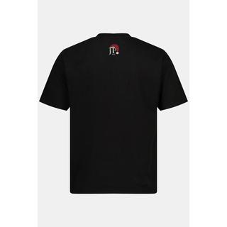 JP1880  T-shirt# à manches courtes, col rond et imprimé de Noël 