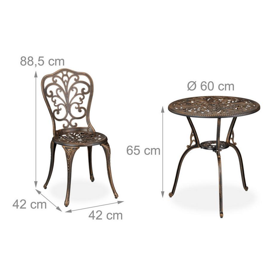 Northix Garten-Bistro-Set, 3-teilig  