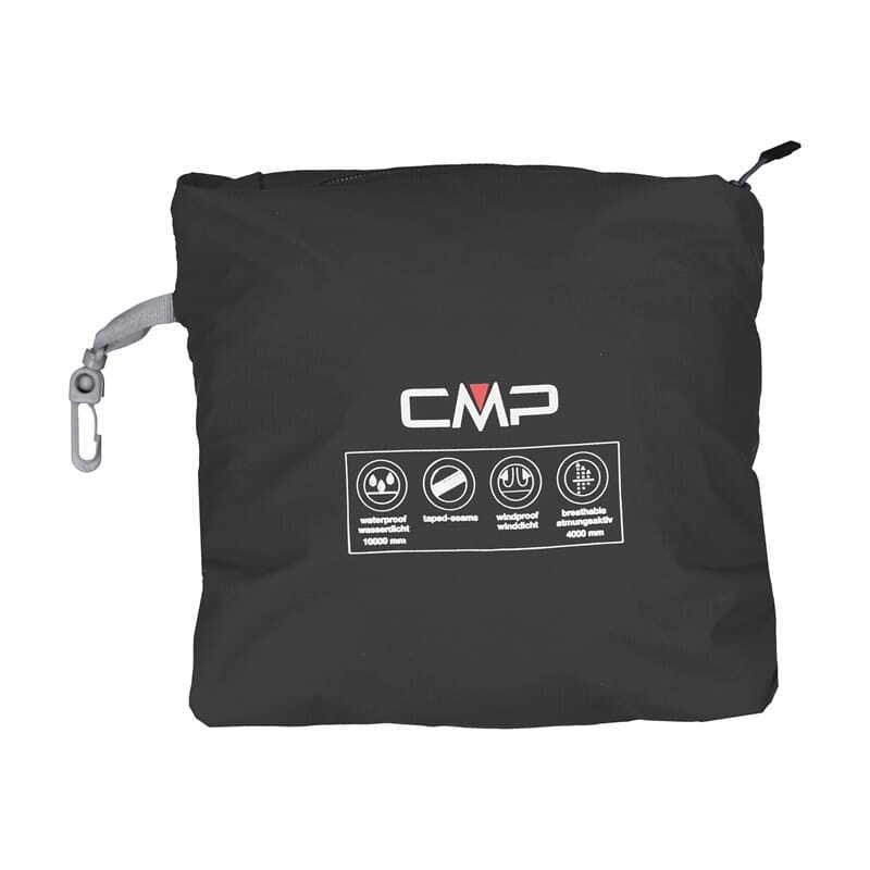 CMP Giacca impermeabile con cappuccio e bottoni a pressione  