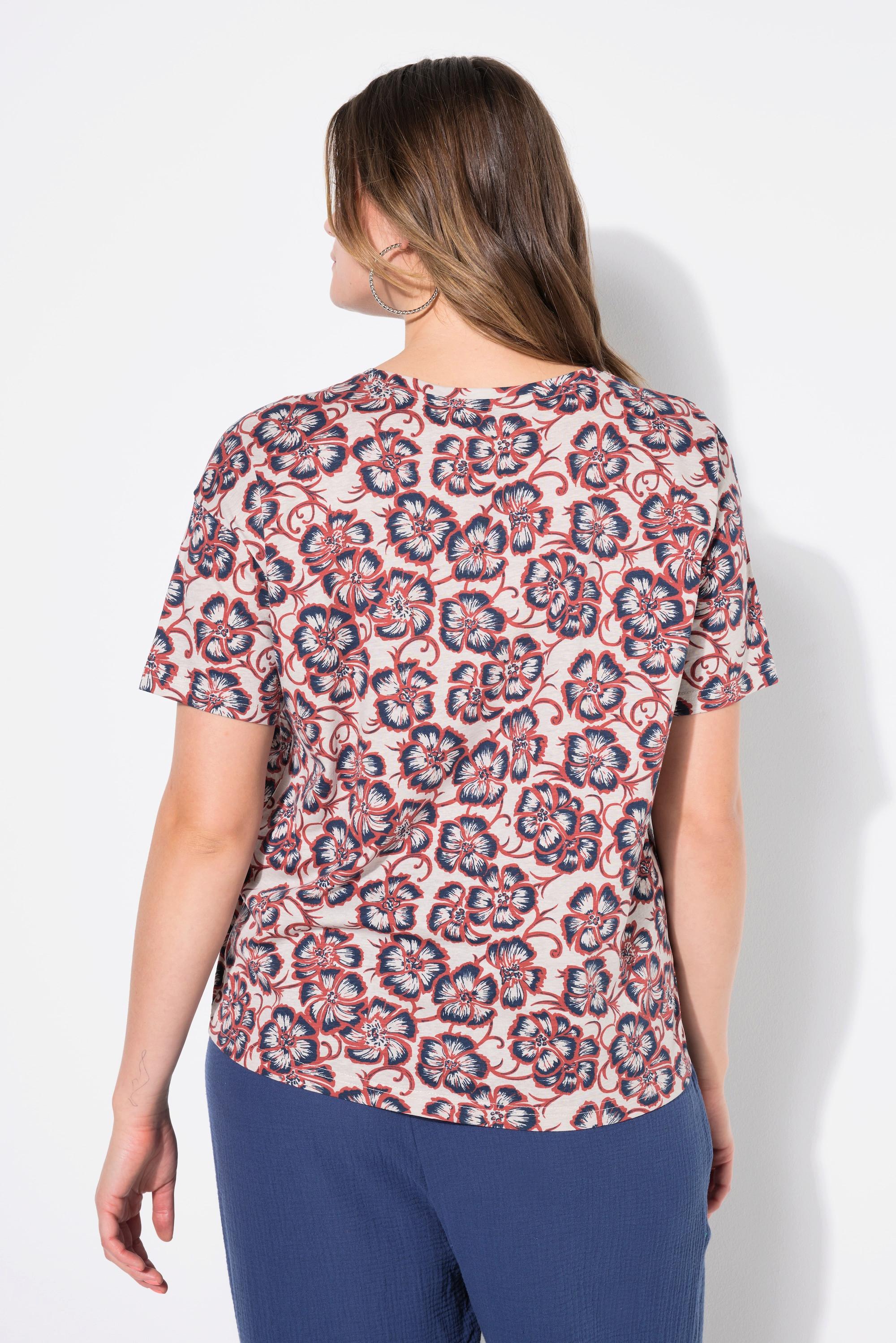 Studio Untold  T-Shirt, oversized, Flower-Print 