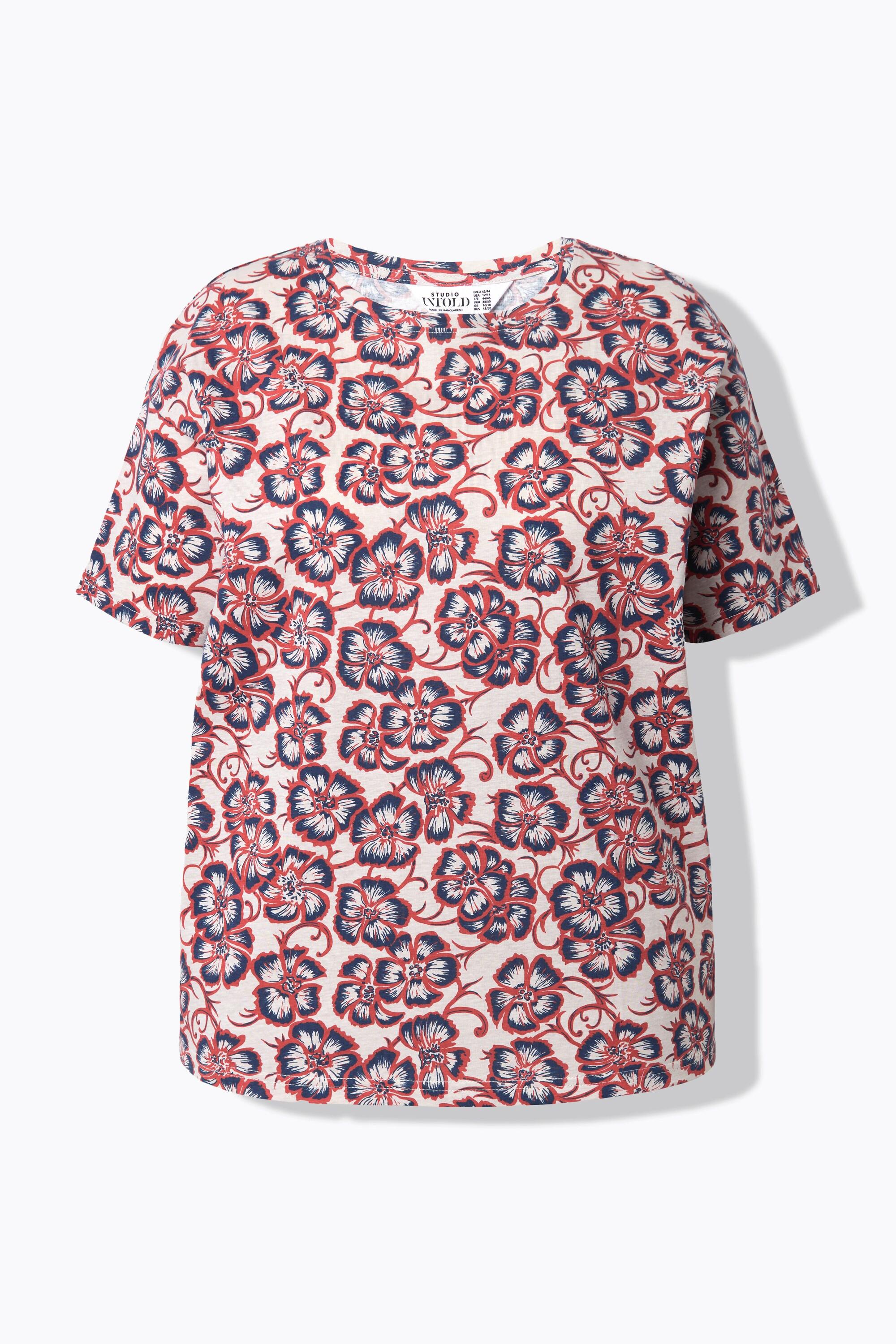 Studio Untold  T-Shirt, oversized, Flower-Print 