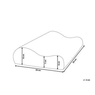 Beliani KANGTO Oreiller en Polyester à Mémoire de Forme  