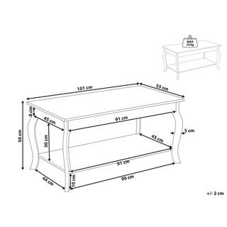 Beliani Couchtisch aus MDF-Platte Klassisch HARTFORD  