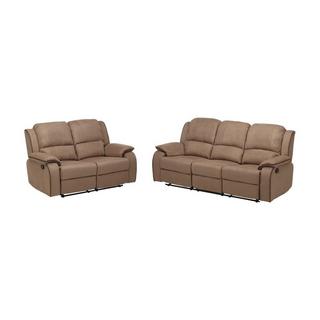 Vente-unique Couchgarnitur Relax Microfaser 3+2 HERNANI  