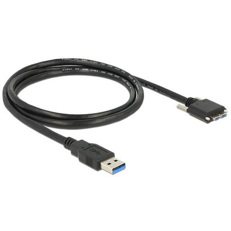 DeLock  1m USB 3.0 USB Kabel USB 3.2 Gen 1 (3.1 Gen 1) USB A Micro-USB B Schwarz 