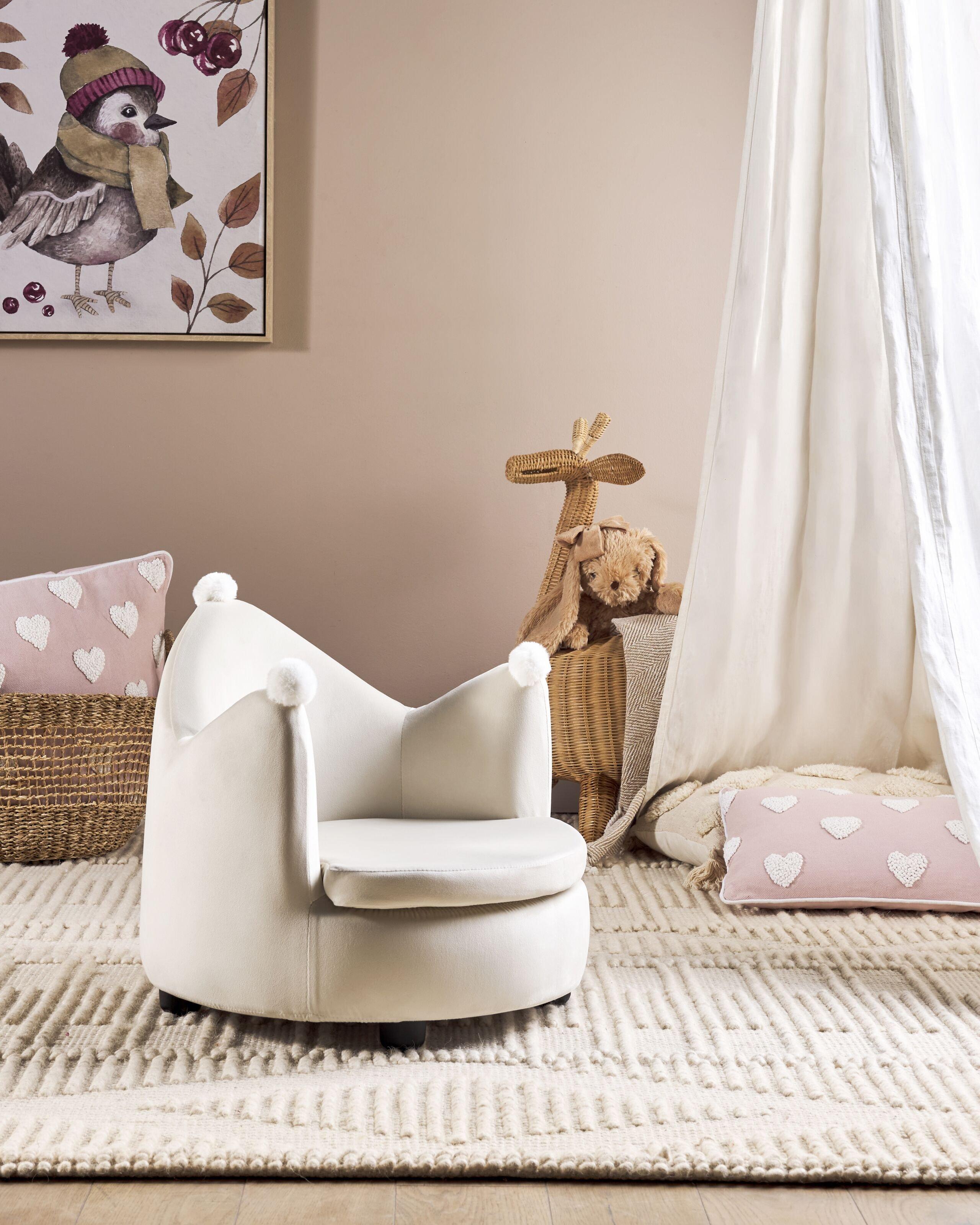 Beliani Chaise pour enfant en Velours Moderne VEGA  