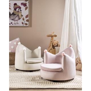 Beliani Chaise pour enfant en Velours Moderne VEGA  