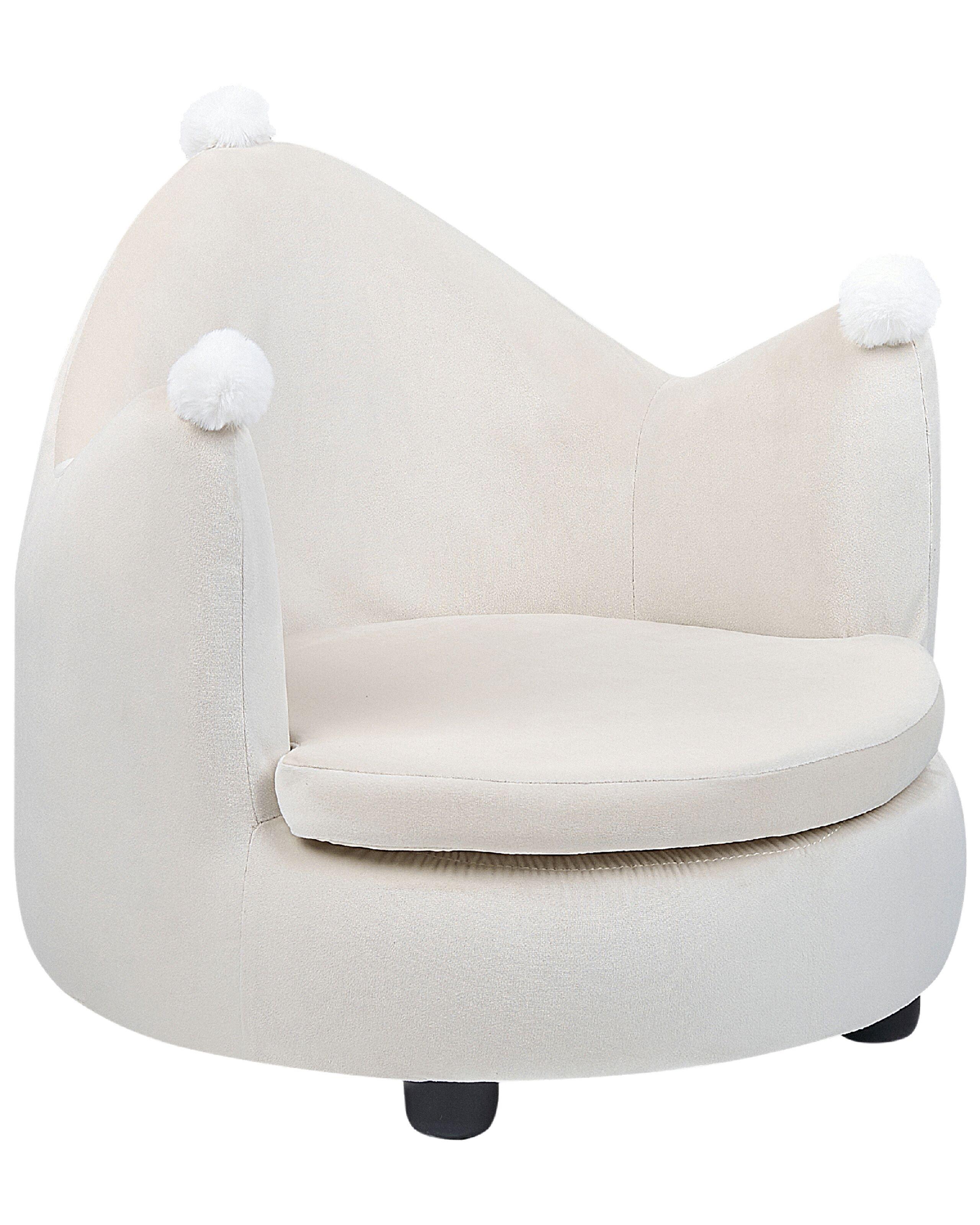 Beliani Chaise pour enfant en Velours Moderne VEGA  