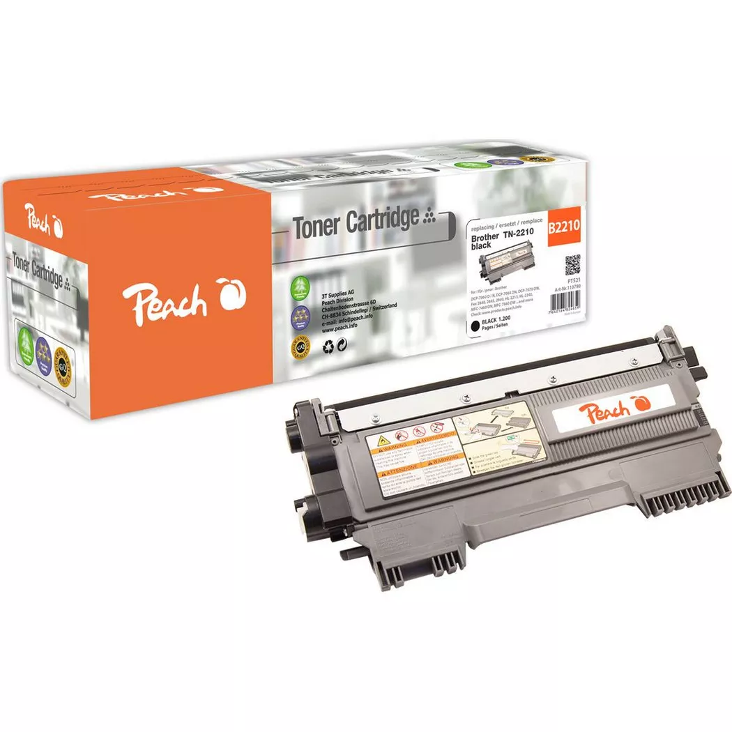 Peach – Toner Brother Tn-2210 Black, One Size