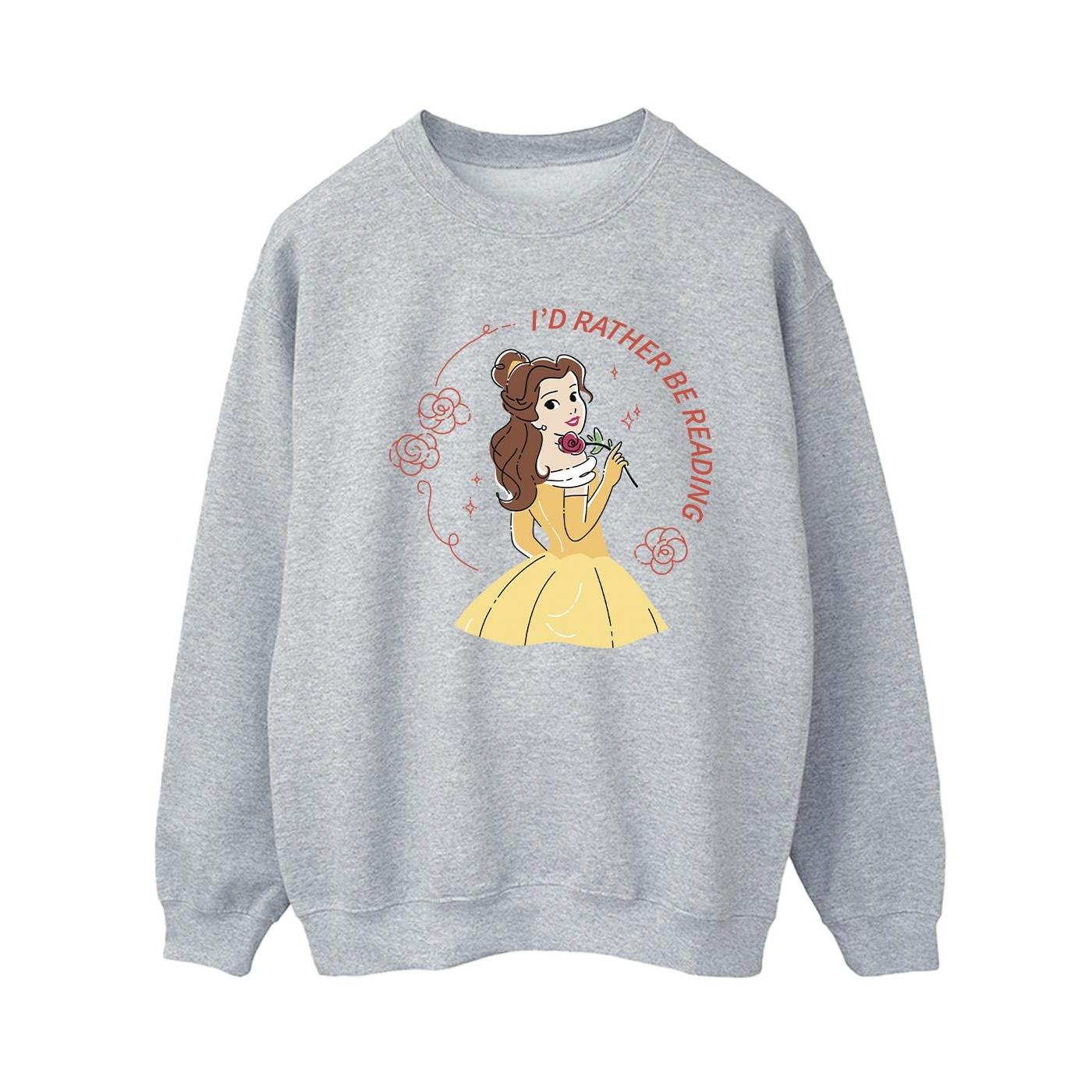 Disney  Beauty And The Beast I'd Rather Be Reading Sweatshirt 