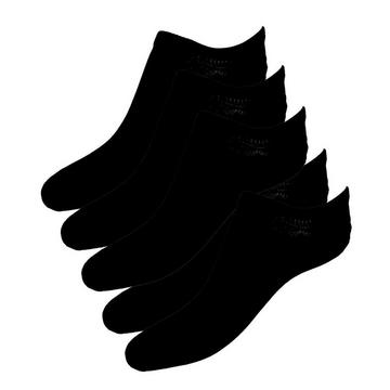 Socquettes coton - noir - pack de 5 - taille. 41-45