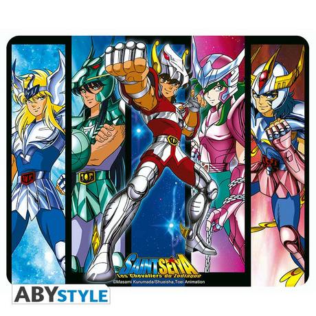 Abystyle  Tappetino per mouse - Saint Seiya - 5 bronze Saints 