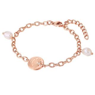 Valero Pearls  Femme Bracelet en acier inoxydable 